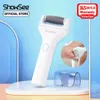 Showsee – lime électrique pour les pieds, dissolvant de callosités sous vide, outils de pédicure professionnels, broyeur de pieds électrique, soins de la peau des pieds B1W