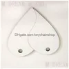 Key ringen sublimatiering schattige witte sleutelhanger blanco diy tags love heart valentines dag minnaar cadeau drop levering sieraden dhsml