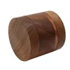 Wooden Manual Herb Grinder Creative Household Smoking Accessories Aluminum Alloy Tobacco Grinders