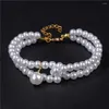 Strand Trendy Imitation Perles Bracelet Pour Femmes À La Main Perle Charme Exquis Bracelets Bijoux Femme Dames Partie