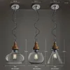 Hängslampor loft stil vintage industriell belysning retro lamp edison glödlampa lamparas lustres e pendentes