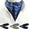 Scarf for men's scarves silk scarves fashionable British stripes polka dots double-sided suit shirt neckline scarf