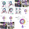 Arts And Crafts Wind Spinners 6 Inch 3D Rotating Chime Garden Hanging Stainless Steel Mirror Reflective Drop Delivery Home Dhmcw