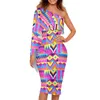 Vestidos casuais TRIBE TRIBE TRIBRA TATOO PRIMIDADE DE MULHER ELEGANTE SAMOA Design Women Sexy Preço One ombro Bodycon