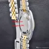 men High qualit Watch 36MM 116233 18K Yellow Gold Stainless Steel bracelet Sapphire glass Silver dial Automatic men s Watch W201Z