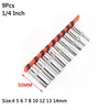 Contactdozen Socket Bit Memur Tutucu 1/4 "3/8" 1/2 "Tahrik Adaptörü Hex Shank Hızlı Serbest Bırakma Adaptör Dönüştürücüler Aracı Soket Raf Tutucusu