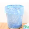 Bolsas de almacenamiento 5 uds rollo continuo de basura punto de boca plana engrosada para el hogar cocina clasificación bolsa de plástico desechable 45 50cm