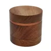Wooden Manual Herb Grinder Creative Household Smoking Accessories Aluminum Alloy Tobacco Grinders