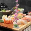 Decorative Flowers Japanese Dish Plate Decor Flower Sushi Ornament Zen Garden Dining Room Table Party Platter Sashimi Small Mini