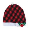 Siedziny samochodowe Covers Fashion Headrest Piękny świąteczny kapelusz z LED Light Decor 85DF