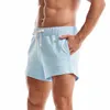 Mäns shorts Sommaren Män gym Sweatshorts 100% Bomull 3 "Shorts Casual Jogging Yoga Sports Shorts Male Solid Color Breattable Home Sleepwear 230512