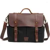 BROCKASER RETRO VATTOSKT CANVAS BAG HANSBAG SKULD MESSENGER PROORTCADE