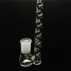 Glass hookah nozzle arc adapter with concave hole J-hook concave water gun tube OGB type 11 inches