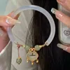 Bangle Chinese Style Safety Lock Bracelet Women Design Half Light Luxury High-grade Feeling Women's Gift