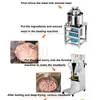 Máquina de almôndega de almôndegas de 1,5kw/220V Máquina de formação de alta velocidade Bolas de carne de porco de peixe liquidificador Comercial de equipamentos de cozinha granulador