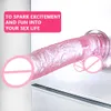 Pene in gelatina di silicone morbido con cazzo Giocattoli per adulti Negozio Big Butt Plug per donna Giocattolo del sesso anale Dildo con ventosa enorme realistico