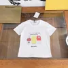 23ss peuter tee kid designer t-shirt kind t-shirt jongens meisjes Ronde hals Puur katoen konijn print brief logo printen T-shirt met korte mouwen Hoge kwaliteit kinderkleding