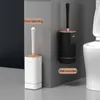 Szczotki IZEFS TPR Silikonowa toaleta pędzel dom nie ma martwej rogu szczotka do czyszczenia wc narzędzie do czyszczenia w toalecie akcesoria łazienkowe