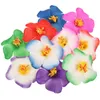 Dekorativa blommor 10 PCS Bröllopshårklipp Brudar Floral Centerpieces Artificial Hawaiian Flower Heads Mini