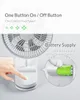 Вентиляторы PK Xiaomi USB Clip Fan Портативный вентилятор с 4 скоростями, бесшумный зажим на мини-настольный вентилятор, вращающийся на 360°, с питанием от батареи, белый