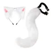 Haar rubberen bands wolf oren staart verstelbare riem furry dierenhoofdband cosplay rekwisieten carnaval fancy feestjurk Halloween kostuumaccessoires 230512