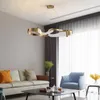 Chandeliers Modern Acrylic Chandelier Led Gold Streamer Postmodern Italian Design Lamp Living Room Kitchen Island Indoor