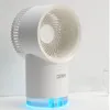 Apparater Cornmi Portable Silent Desktop Humidifier Fan Aroma Oil Diffuser Typec Laddning med andningsljus Mini Cool Mist Sprayer