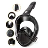 Full Face Design Snorkel Mask Sports Camara Compatible Upgraded Scuba Mask W Foldbara Tube and Wide 180 Lens