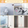 Toys Simulation Bird Interactive Cat Stick Toy avec aspiration Bird Funy Feather Bird For Kitten Play Chase Exercice Cat Toy Supplies