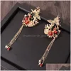 Hair Jewelry Women Combs Traditional Chinese Accessories Headband Stick Headdress Head Bridal Headpiece Pin Drop Del Dhgarden Dhieo
