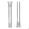 Rökande rör Glass Downstem Diffusor med 14mm Kvinna till 18 mm manlig gemensam tillbehörsfall Rök 6 skär rigg för bongs vatten d dhfhq