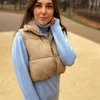 Damesvesten vrouwelijke kledingvest jassen bovenkleding puffer casual mouwloze herfst en winter losse katoen kort warm omlaag jas