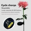 Lawn Lamps Solar Chrysanthemum Buiten Garden Licht IP65 Waterdichte bloemen Pathway Patio Yard Wedding Holiday Decoratie