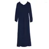 Women's Sleepwear Women's Lolita Dress Deep Blue Ruffle Princess Sleepshirts Vintage Cotton Nightgowns.Victorian Nightdress Lounge