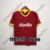 00 01 02 romas maillots de football rétro TOTTI maillot de football 89 90 91 92 94 95 96 98 99 maillot BATISTUTA maillots de football vintage