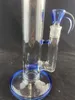 Bong per pipe da fumo blu viola cfl da 18 pollici 18 mm con braciere dello stesso colore