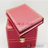 Haute qualité luxe hommes pour boîte de montre rouge boîte d'origine femmes montres boîtes hommes montre-bracelet box245m