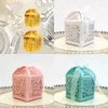 Gift Wrap Packaging Candies Box For Sweets Wedding Baptism Cookie Packing Boxes 5x5x8cm A0KE