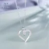 2022 HOT SELL NEW NEW TRENDY Charm Necklace Jewelry Heart Pendant 925 Sterling Silver Chain Necklace for Women Fashion Gift