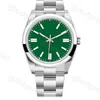 Mens Watch 41 36mm 디자이너 시계 스테인리스 스틸 자동 Montre De Luxe Party Vintage Oyster Perpetual 124300 2813 Movement Watch Luxury XB05 C23