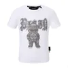 PLEIN BEAR T SHIRT Mens Designer Magliette Abbigliamento di marca Strass PP Teschi Uomo T-SHIRT COLLO ROTONDO SS SKULL Maglietta Hip Hop Top Tees 161284