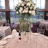 Party Decoration Wedding Road Lead Flower Table Stand Crystal Acrylic Centerpieces For