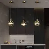 Pendant Lamps Crystal Adjustable Lights Antique Wood Chandelier Modern Mini Bar Decorative Items For Home Lighting