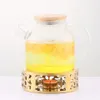 100st te värmare tekanna varmare ljushållare kaffemugg glas kopp tekanna te potten olje vax ljus rostfritt stål te varmare