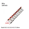 Contactdozen Socket Bit Memur Tutucu 1/4 "3/8" 1/2 "Tahrik Adaptörü Hex Shank Hızlı Serbest Bırakma Adaptör Dönüştürücüler Aracı Soket Raf Tutucusu