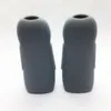 Latest Silicone Pipes Stone Carving Style Portable Mini Hand Tube Glass Filter Nineholes Bowl Dry Herb Tobacco Cigarette Holder Hookah Waterpipe Bong Smoking DHL