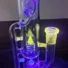 2023 UV Borosilicate pipe en verre narguilé narguilés dab rigs accessoires pour fumeurs brûleur à mazout shisha bongs pour capteurs de cendres sex toys recycleur barboteur Sur mesure