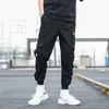 Herrbyxor ankel bandade arbetande byxor insugna löst harem ungdom casual japanska streetwear män