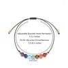 Strand XSM 2pcs 7 Chakra Bracelets Pour Femmes Cristaux De Guérison Naturels Reiki Gemmes Rondes Perles Bracelet Réglable Cheville Couples