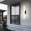 Wall Lamp IP65 Waterproof Modern Outdoor Light Long Sconces And Indoor Lighting Decor Courtyard Living Room